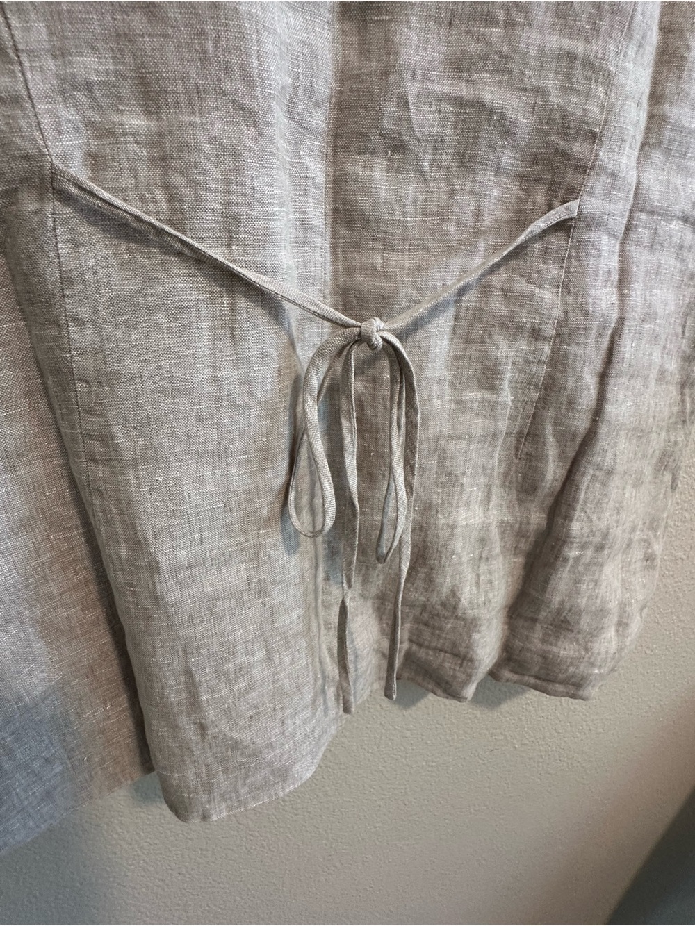 ☀️ New! QUINCE 100% European Linen Longline Vest in Flax - Picture 9 of 16